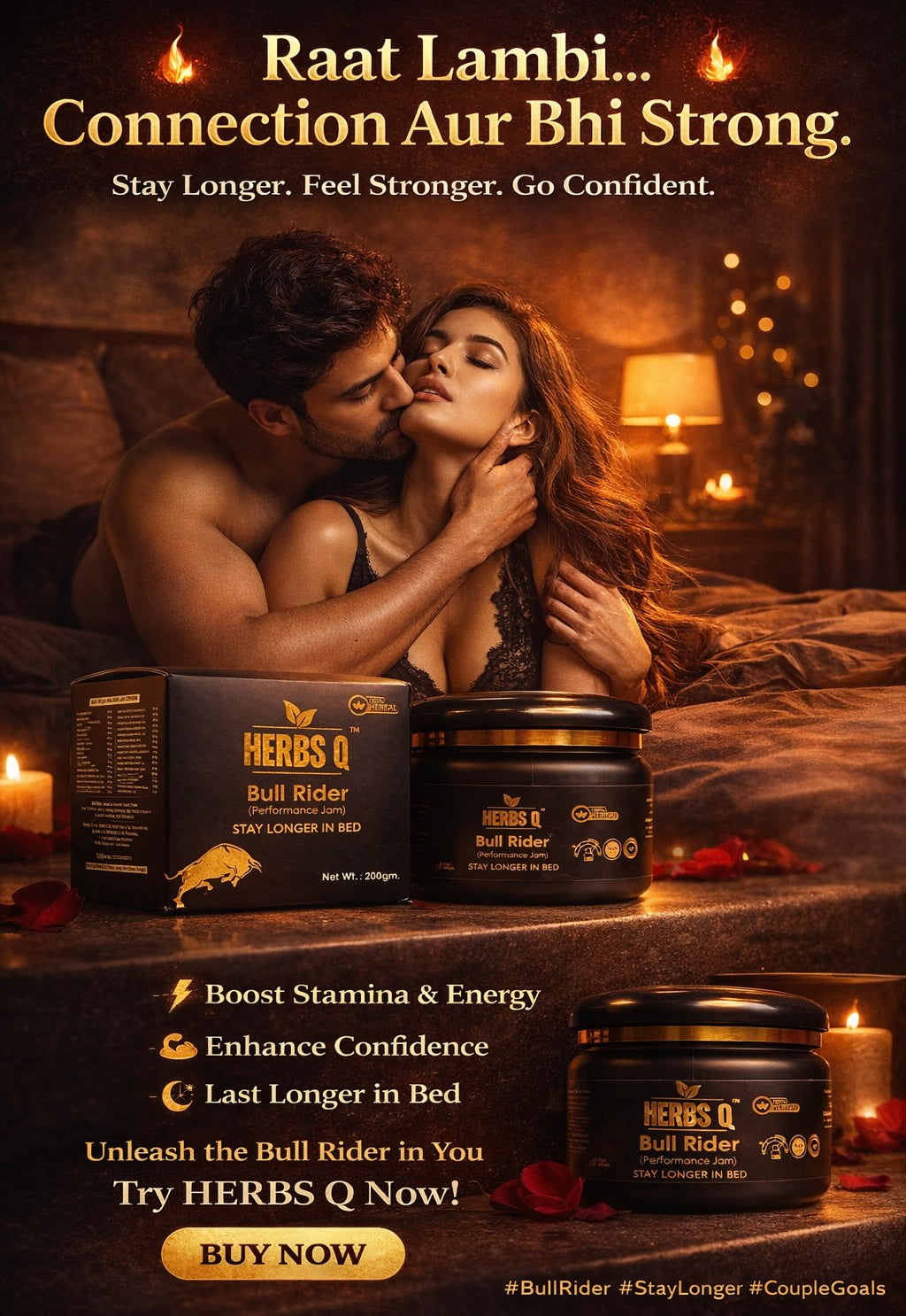 Herbs Q – Bull Rider Performance Jam Stay Longer. Feel Stronger. Perform Better. ( 200g )