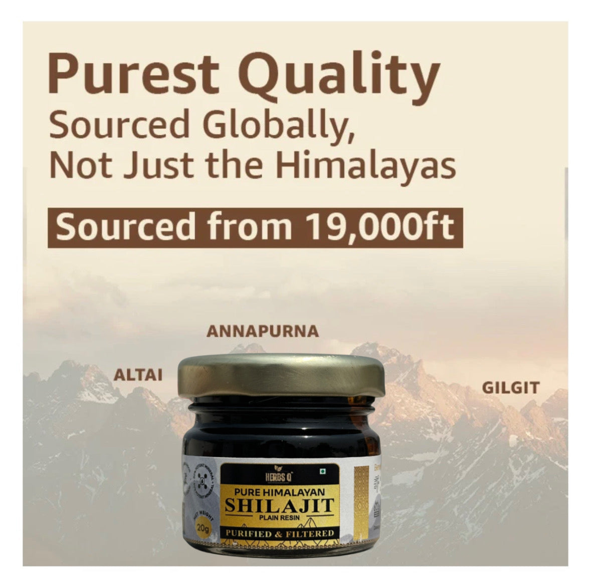 Herbs Q | Pure Himalayan Shilajit Resin